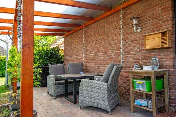 Terrasse in Ostausrichtung