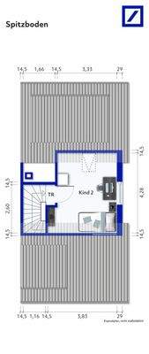 Grundriss Spitzboden
