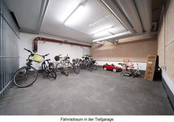Fahrradraum in der Tiefgarage