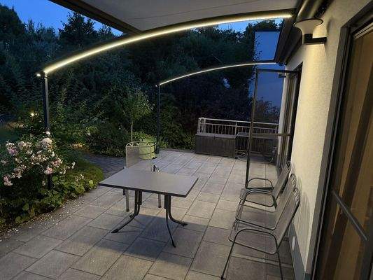 beleuchtete Markise