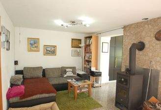 Wohnzimmer mit Kaminofen