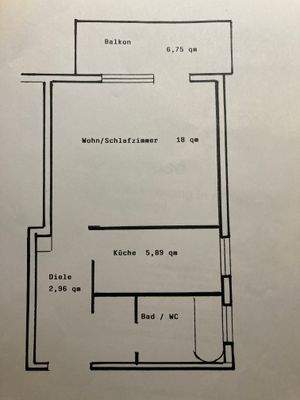 Wohnng Grundriss bemaßt