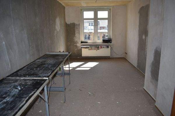 Wohnung während der Modernisierung