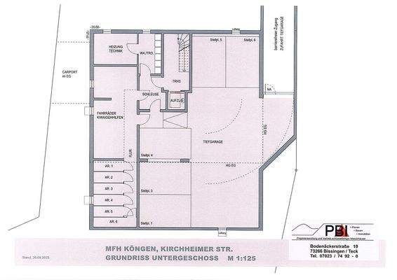 Grundriss Untergeschoss