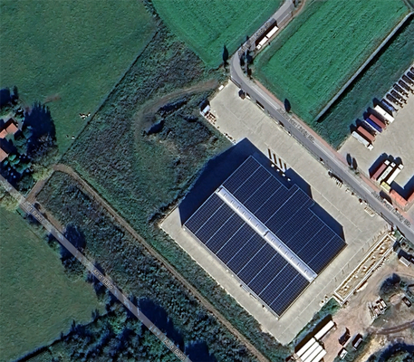 Draufsicht Lagerhalle