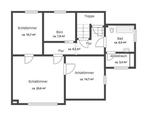 Grundriss 1. OG
