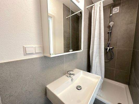 Modernes Bad mit Dusche