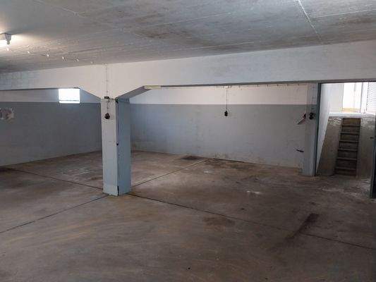 Lagerfläche unter Rampe