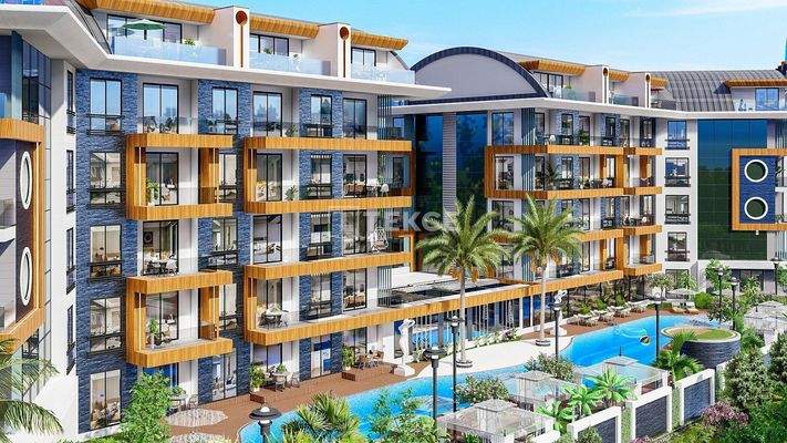 Chic Flats with Smart Home Systems in Oba Alanya