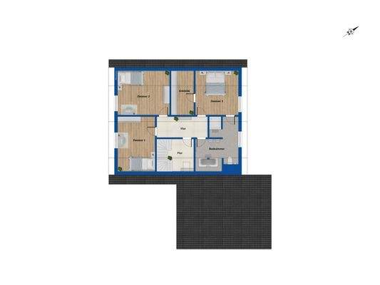 Grundriss Dachgeschoss 