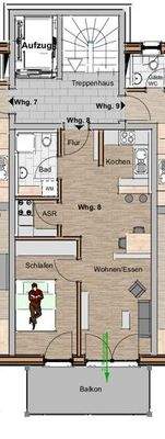 Tolle 2-Zimmer-Wohnung im 2.OG