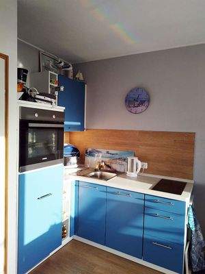 Küchenbereich im Wohnzimmer