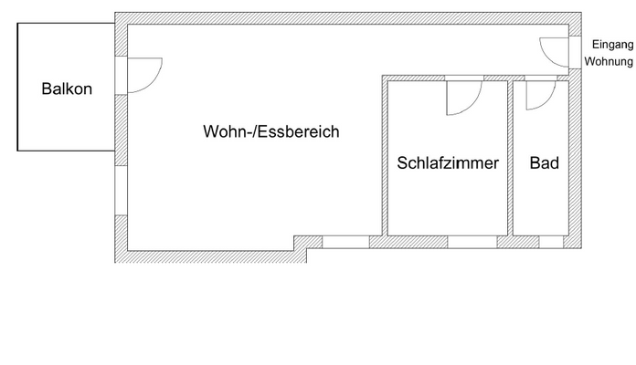 Grundriss Wohnung Nr. 2 EG 