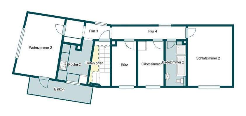 Grundriss Skizze 1.OG