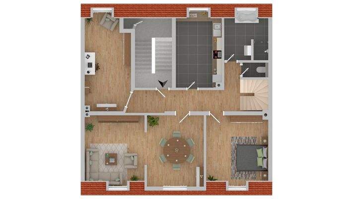 Grundriss Maisonette