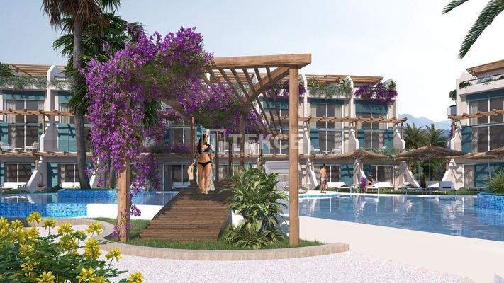 Apartments in a Seafront Complex in Girne Esentepe