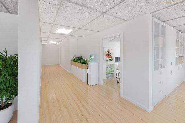 Flur und Besprechungsraum - animiert