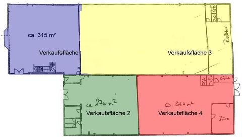 Neutraubling Ladenlokale, Ladenflächen 