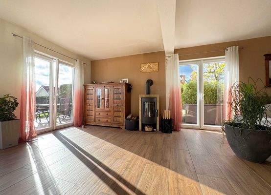 Kamin im Wohn-Essbereich