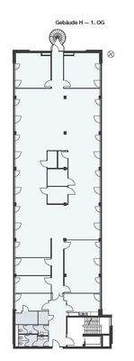 Grundriss 1.OG - Gebäude H