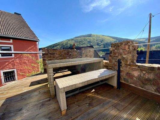 Fewo Links Blick Goldberg Terrasse