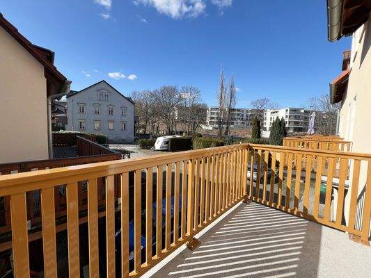 Balkon mit Blick in den Innenhof