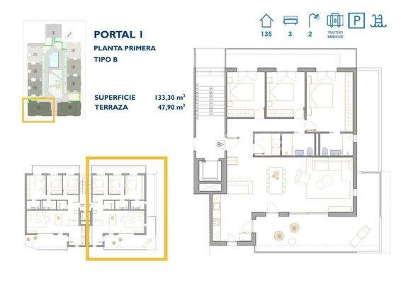 Stylish Flats Near the Sea and Amenities in San Pedro Murcia