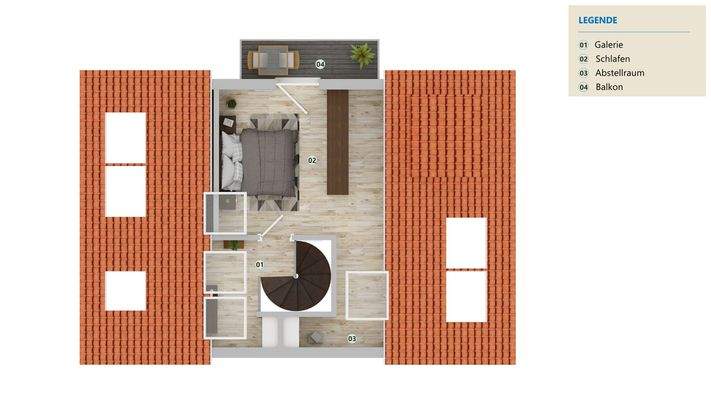 2D Grundriss WEG 9 DG2