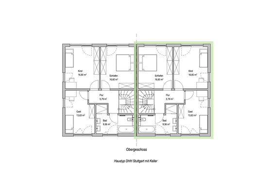 Obergeschoss DH Stuttgart_DHH rechts