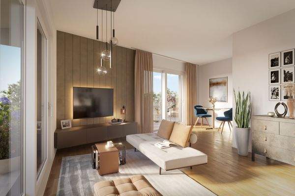 Wohnzimmer Innenillustration