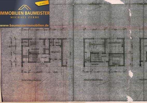 Erdgeschoss u. Obergeschoss Grundriss hinteres Hau