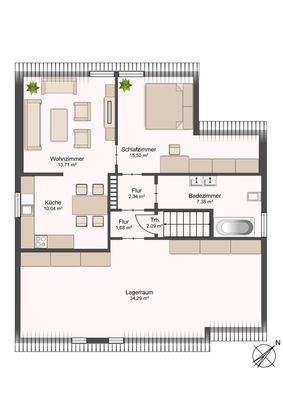 Dachgeschoss (geplant)