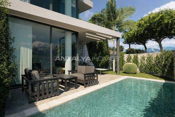Off-Plan Houses with Sea Views in Antalya Kalkan