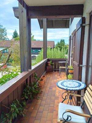 Der Südbalkon im 1. OG