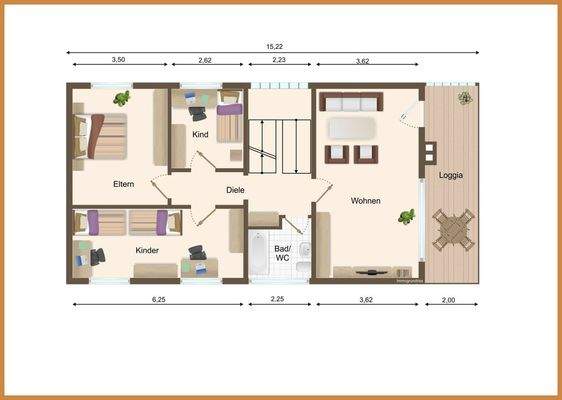 Grundriss Obergeschoss