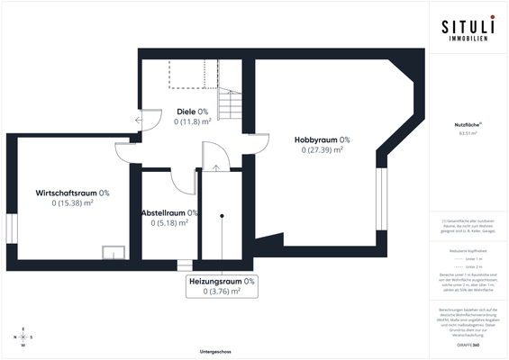 Grundriss Untergeschoss