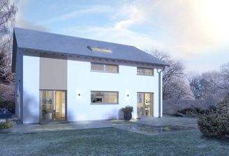 Ansicht Garten Winter