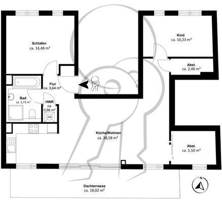 Grundriss - PH - Wasserzeichen