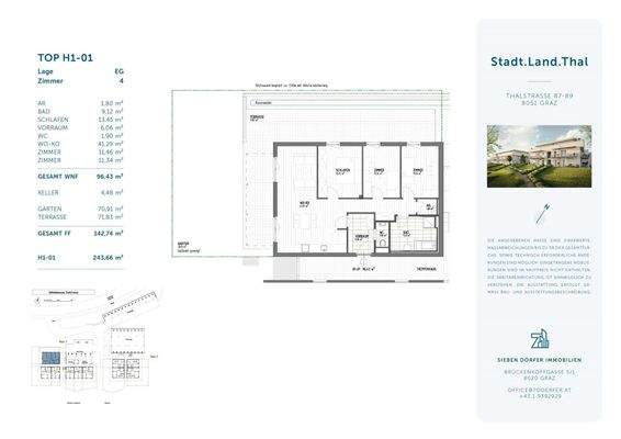 Verkaufsplan Top 1.01 - Thalstraße - Stadt.Land.Thal