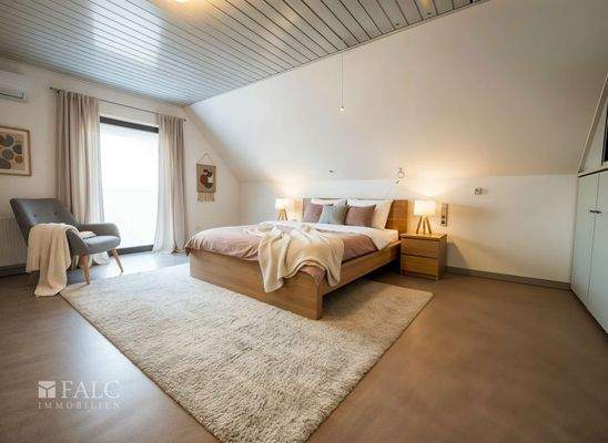 Schlafzimmer digitalisiert