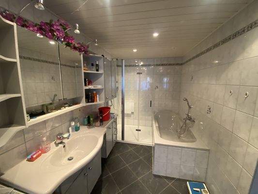 neues Bad im EG mit Dusche und Wanne