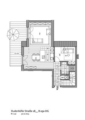 Grundriss Maisonettwohnung B05a DG