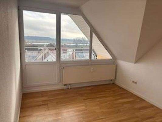 Blick ins Schlafzimmer