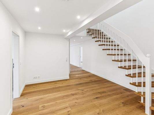 Treppe in die obere Etage