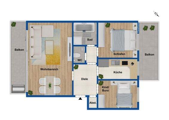 Grundriss 1. Obergeschoss