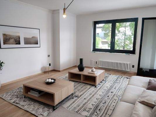 Wohnzimmer, mögliche Einrichtungsvariante , KI erzeugt