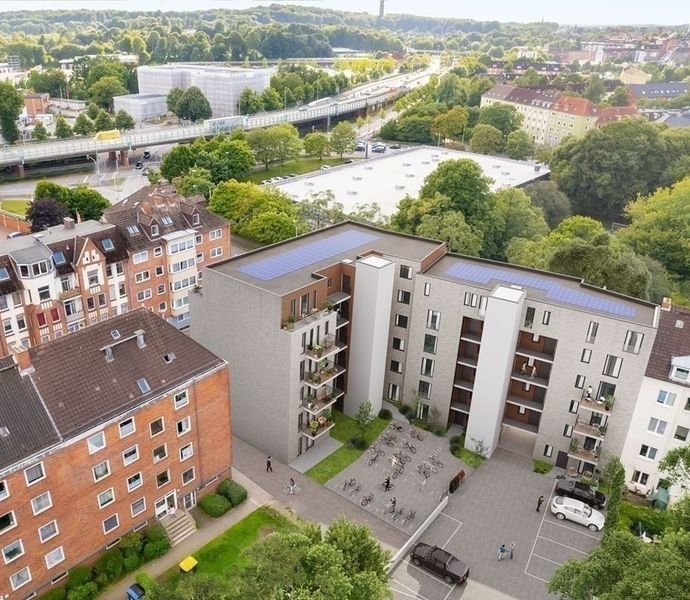 Erstbezug: 2 Zimmer-Dachterrassenwohnung in verkehrsgünstiger Lage von Kiel