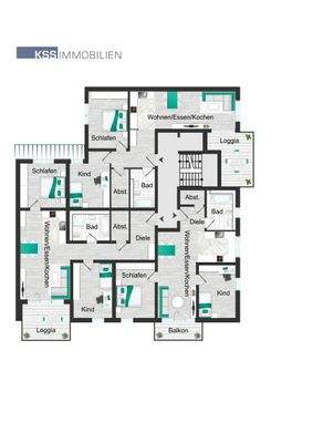 Übersicht 3. Obergeschoss