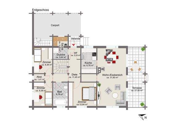 Grundriss Erdgeschoss