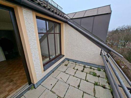 sonnige Dachterrasse